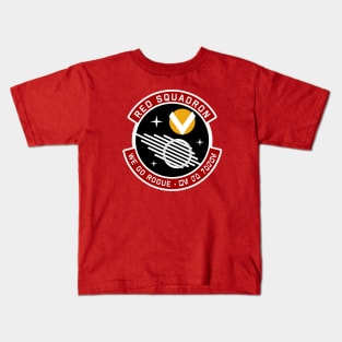 Red Squadron Patch Kids T-Shirt